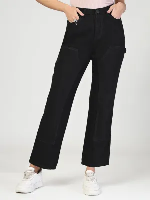 Style Quotient Women Relaxed Fit High Rise Carpenter Jeans