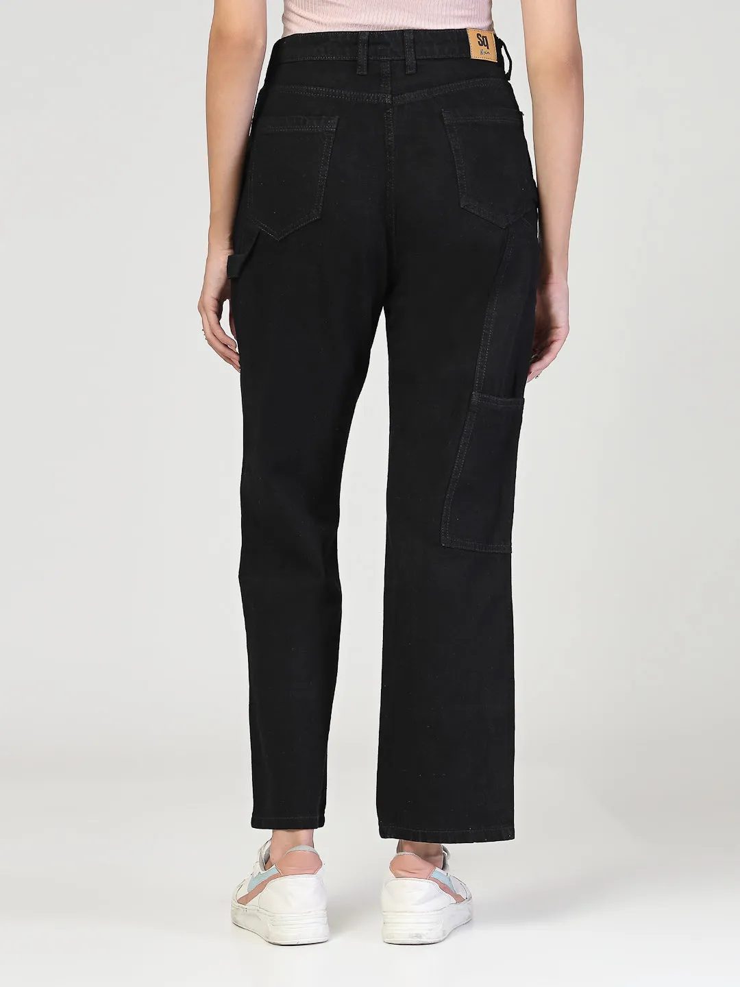 Style Quotient Women Relaxed Fit High Rise Carpenter Jeans