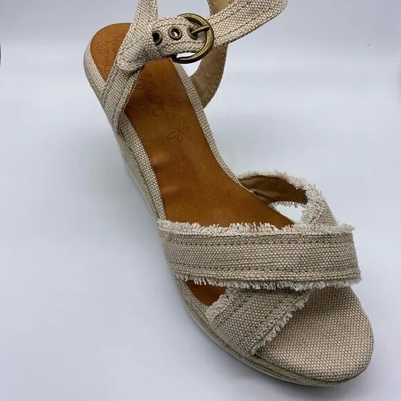 Sugar Women’s Espadrille Platform Sandals sz 10 Linen NEW #G-9