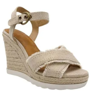 Sugar Women’s Espadrille Platform Sandals sz 10 Linen NEW #G-9