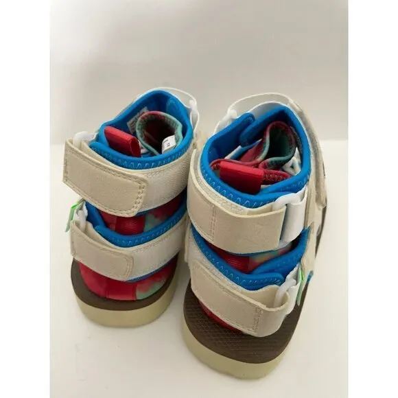 Suicoke Boak 2AB Sandal off White Blue Mens US 8 Womens Size 10 Tie Dye Sock NEW