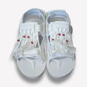 SUICOKEWhite WAS-4ab Sandals