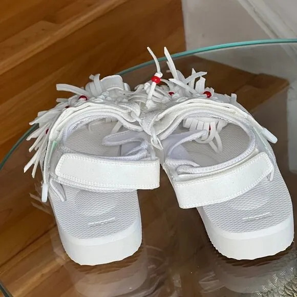 SUICOKEWhite WAS-4ab Sandals
