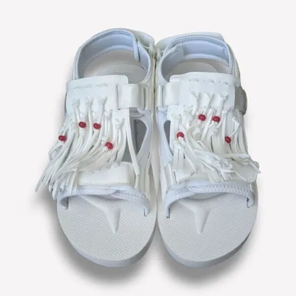 SUICOKEWhite WAS-4ab Sandals
