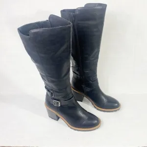 SUN   STONE Viviaan Zipper Buckle Knee-High Boots