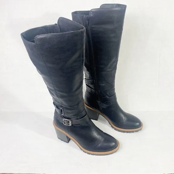 SUN   STONE Viviaan Zipper Buckle Knee-High Boots