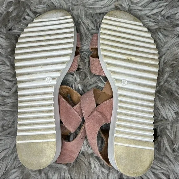 Sundance pink suede strappy gladiator sandals EU size 40 US 9.5