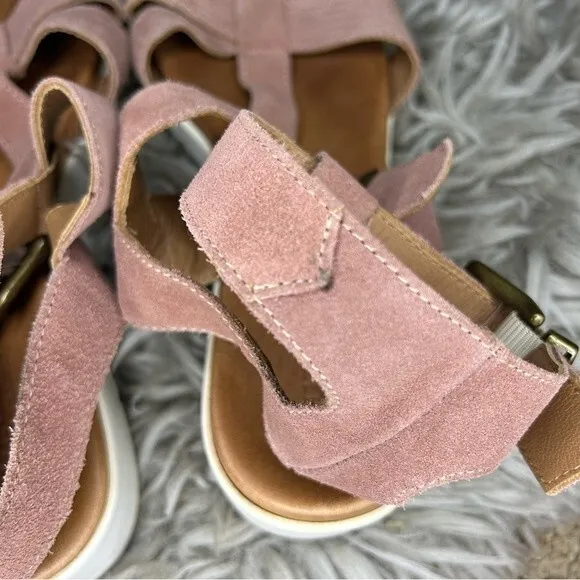 Sundance pink suede strappy gladiator sandals EU size 40 US 9.5