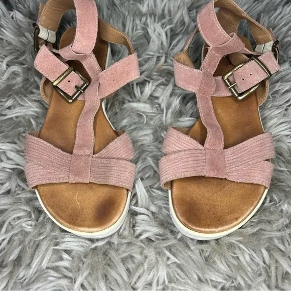 Sundance pink suede strappy gladiator sandals EU size 40 US 9.5