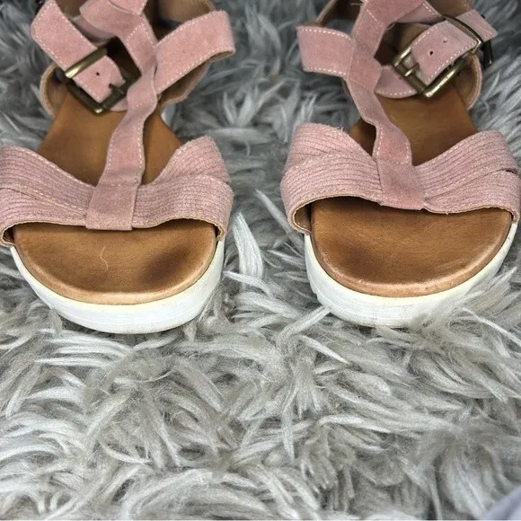 Sundance pink suede strappy gladiator sandals EU size 40 US 9.5