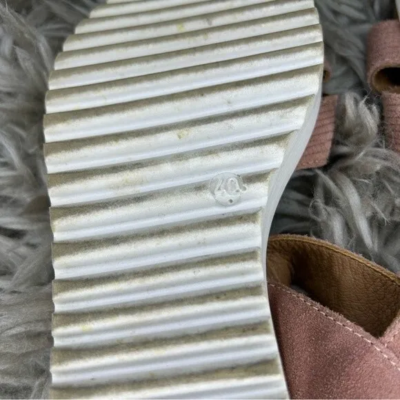 Sundance pink suede strappy gladiator sandals EU size 40 US 9.5