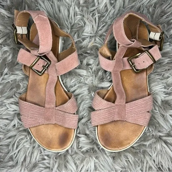 Sundance pink suede strappy gladiator sandals EU size 40 US 9.5