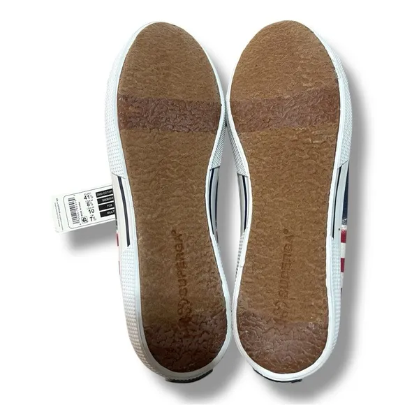 Superga Patriotic Canvas Sneakers with Stars and Stripes Women’s 10/Men’s 8.5