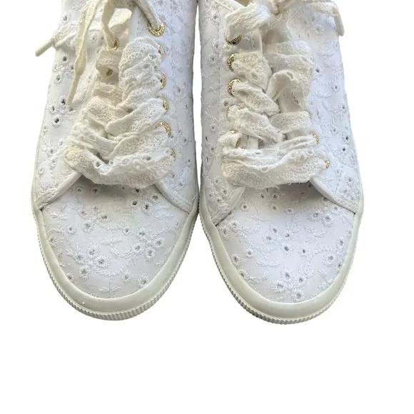 Superga x LoveShackFancy - White Lace 2750 Sangallow Sneakers Sz 41