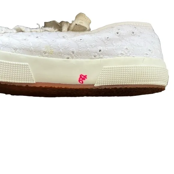 Superga x LoveShackFancy - White Lace 2750 Sangallow Sneakers Sz 41