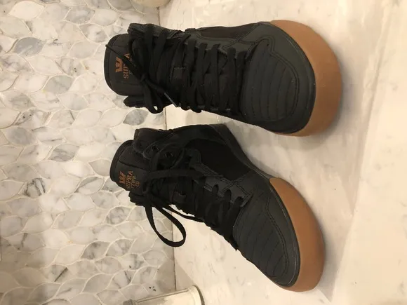 SUPRA Vaider X Sneakers Mens Size 7 Black High Top Gum Sole Logo
