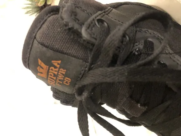 SUPRA Vaider X Sneakers Mens Size 7 Black High Top Gum Sole Logo