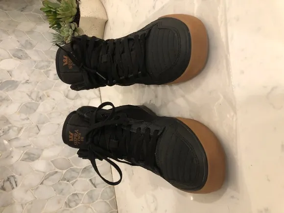 SUPRA Vaider X Sneakers Mens Size 7 Black High Top Gum Sole Logo
