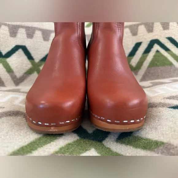 Swedish Hasbeens New Jodhpur Boots in Cognac Leather Size 39 US 9 Retail $450