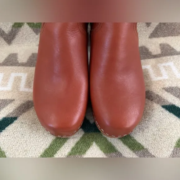 Swedish Hasbeens New Jodhpur Boots in Cognac Leather Size 39 US 9 Retail $450