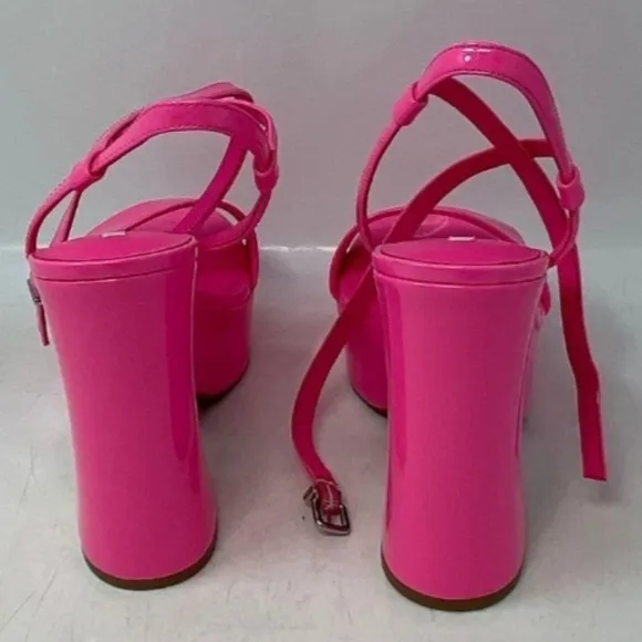 🆕️Sz9 Gianni Bini Neon Pink Lexey Ankle Strap Platform Heels