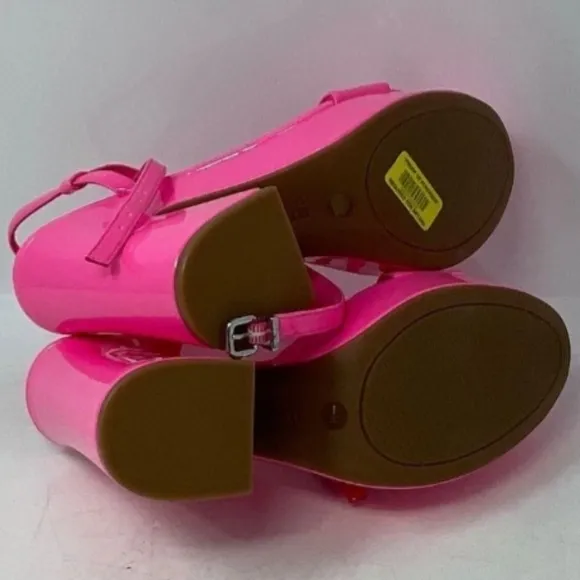 🆕️Sz9 Gianni Bini Neon Pink Lexey Ankle Strap Platform Heels
