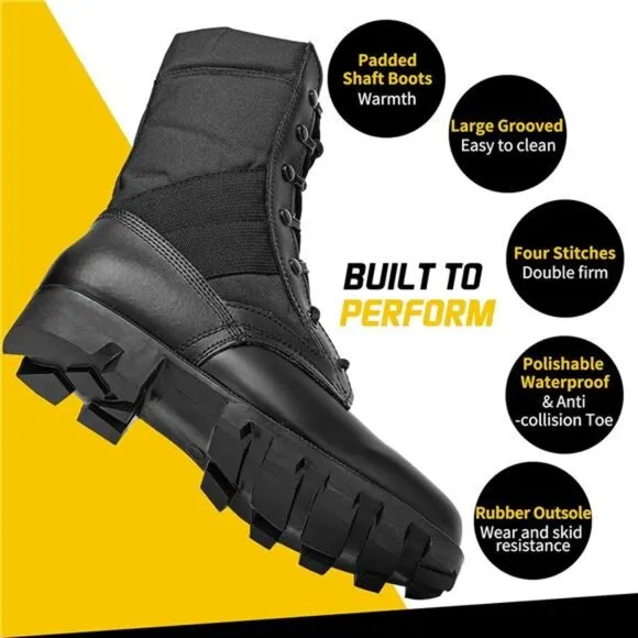 Tactical Military Boots for Men and Women 8 Inches Desert Combat Army Jungle