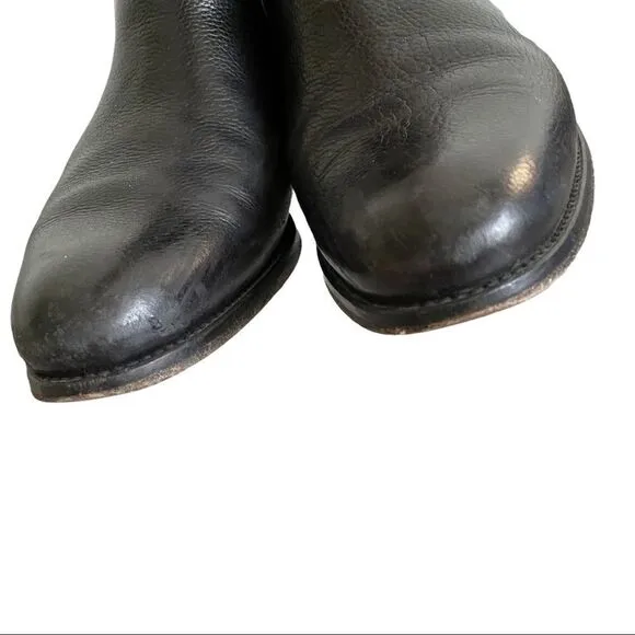 TAFT Men’s Black Leather Chelsea Pull-On Ankle Boots Handcrafted In Spain 40