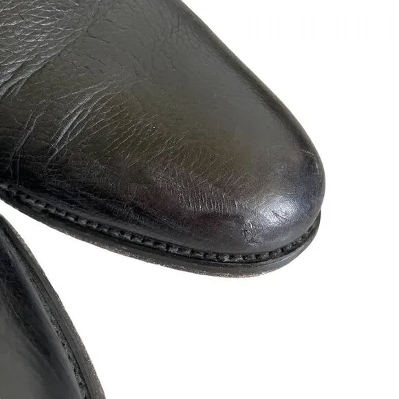 TAFT Men’s Black Leather Chelsea Pull-On Ankle Boots Handcrafted In Spain 40