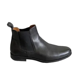TAFT Men’s Black Leather Chelsea Pull-On Ankle Boots Handcrafted In Spain 40