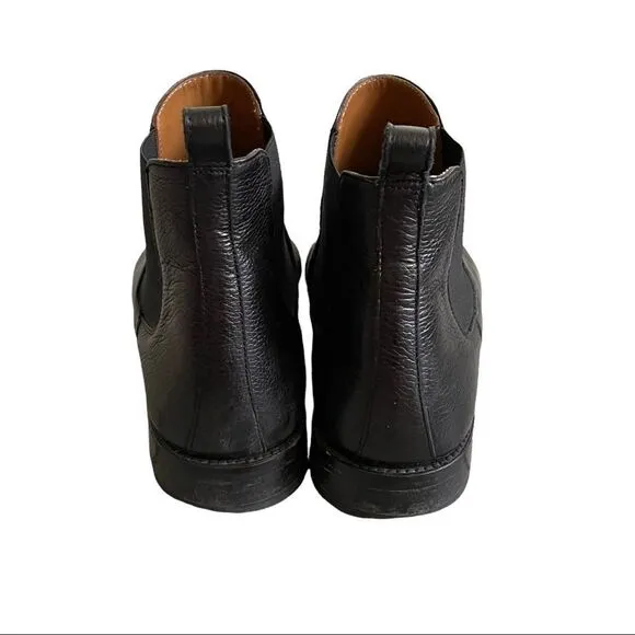 TAFT Men’s Black Leather Chelsea Pull-On Ankle Boots Handcrafted In Spain 40