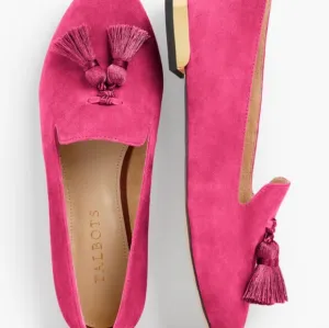 TALBOTS pink loafers size 5 1/2
