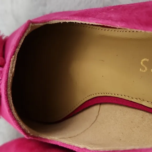 TALBOTS pink loafers size 5 1/2