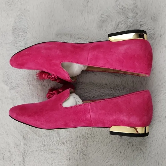 TALBOTS pink loafers size 5 1/2