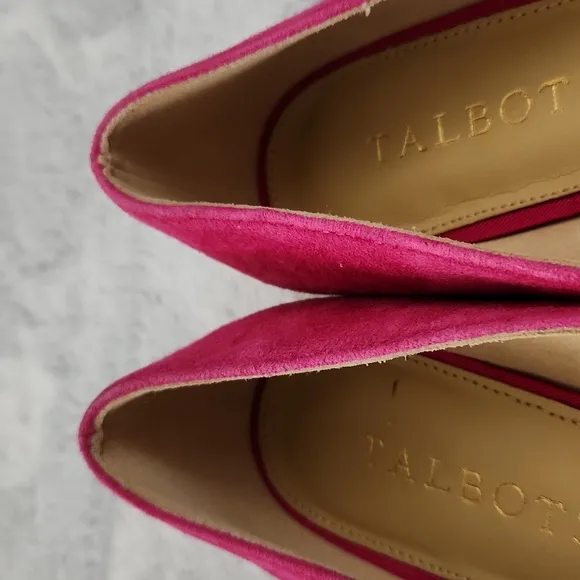 TALBOTS pink loafers size 5 1/2