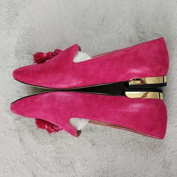TALBOTS pink loafers size 5 1/2