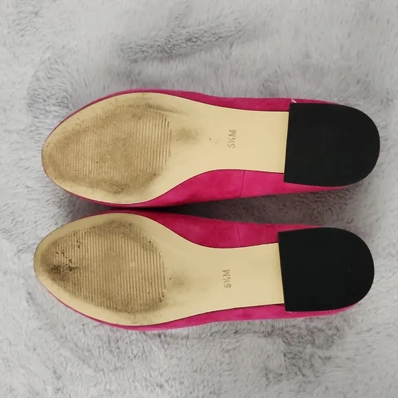 TALBOTS pink loafers size 5 1/2