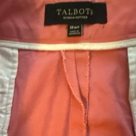Talbots Plus Size Set of Three Women's Shorts - Pink, White, Coral