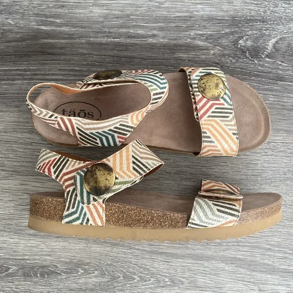 Taos Multicolor Strappy Sandals