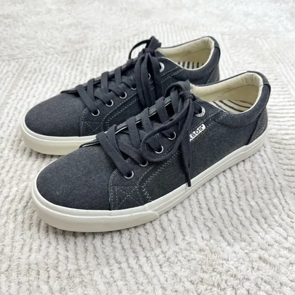 Taos Plim Soul Charcoal Canvas Sneakers Size Women’s 10