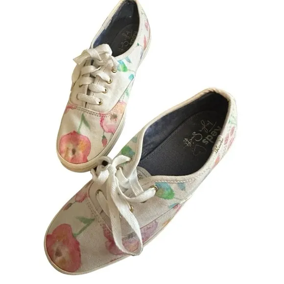 Taylor Swift x Keds Limited Edition Champion Flower Sneakers Size 7.5