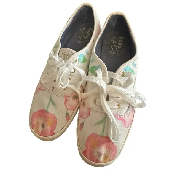 Taylor Swift x Keds Limited Edition Champion Flower Sneakers Size 7.5