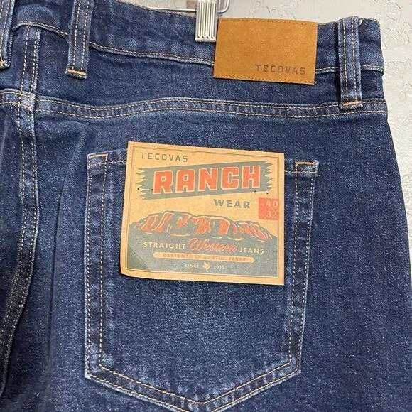 Tecovas Ranch Wear Straight Western Jeans 40x32