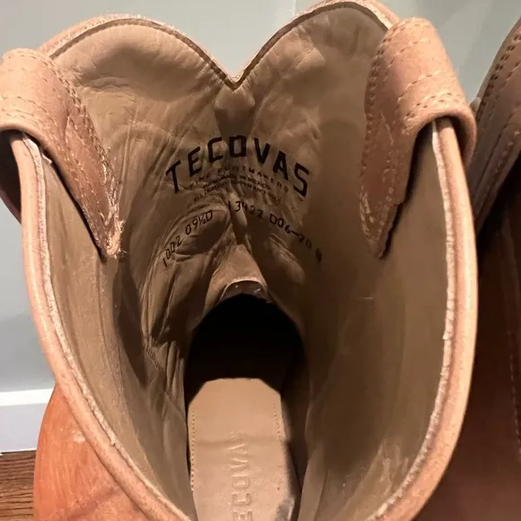 Tecovas The Earl Natural Calf Roper Boot / Desert Color / 9.5 / EE-Wide