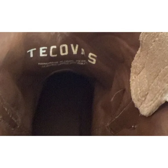Tecovas Womens 8 1/2 B The LUCY Cowgirl Booties Desert Rose Suede Slip On Boots