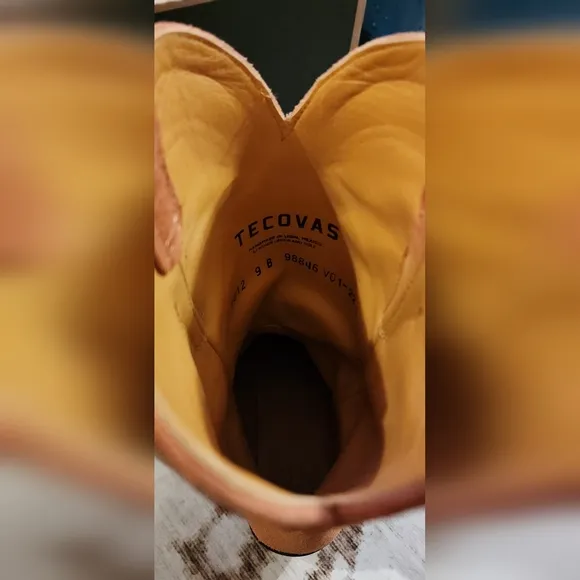Tecovas Women's Boots The Josie Desert Rose 9B Relic Sole Gently Use   2 coozies