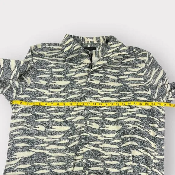 Ted Baker Annex Long Sleeve Zebra Print Shirt 3XL