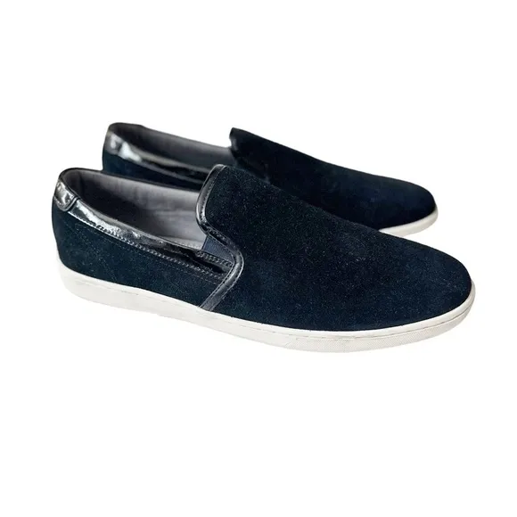 Ted Baker London Chaise Black Suede Slip On Loafers