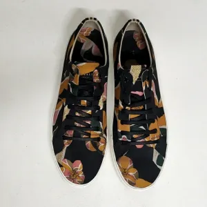 Ted Baker London Ephron Sneakers Canvas Skate Brown Black White Size 14