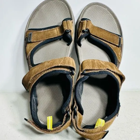 Teva Brown Sandals with Yellow Accents